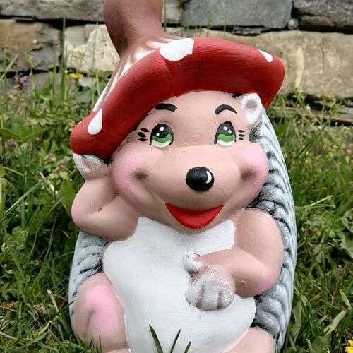 Градинска Фигура Таралеж с гъба сив - TGC91