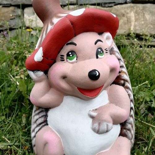 Градинска Фигура Таралеж с гъба кафяв - TGC90