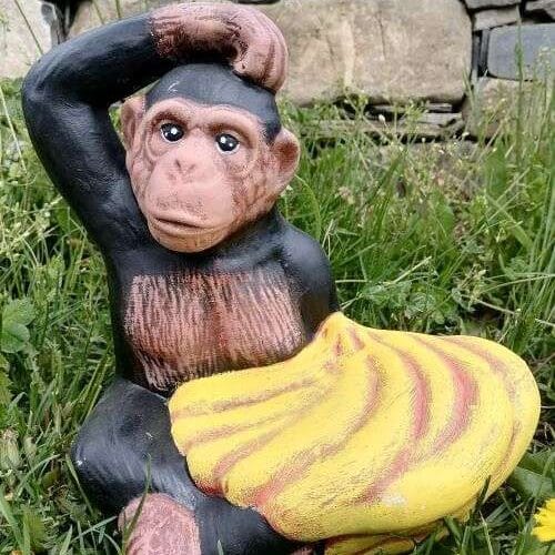 Градинска Фигура Маймуна с банани - TGC89