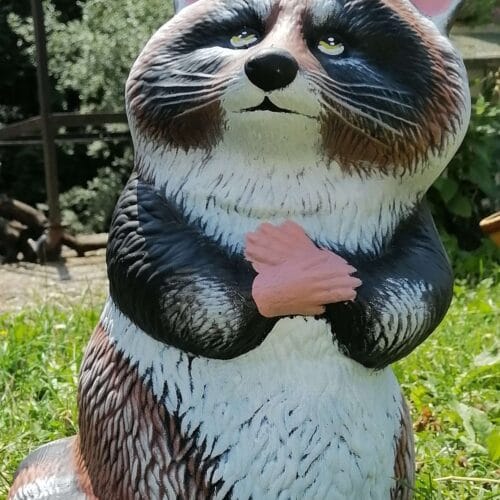 Градинска Фигура Сив Енот - TGC83 - голям