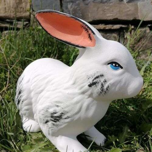 Градинска Фигура Бял Заек - TGC67 - голям