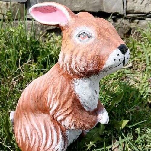 Градинска Фигура Сив Заек - TGC65 - голям