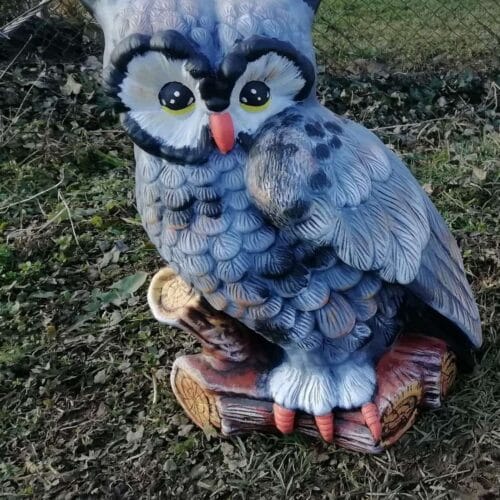 Градинска Фигура Сива Сова - TGC78 - голяма