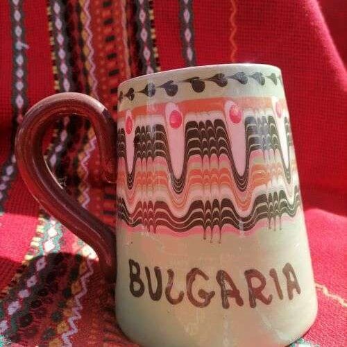 Халба за бира - TGA445 - керамична, светло зелена