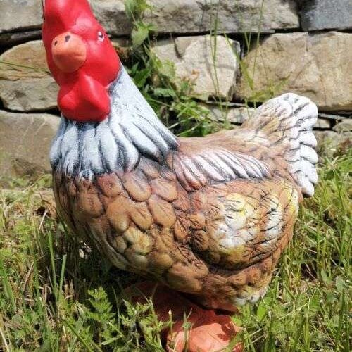 Градинска Фигура Кокошка - TGC101 - Кафява