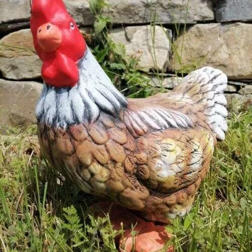 Градинска Фигура Кокошка - TGC101 - Кафява