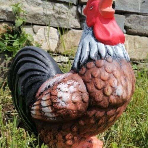 Градинска Фигура Петел на крака - TGC114 - кафяв