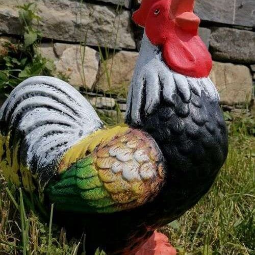 Градинска Фигура Петел на крака - TGC116 - черен