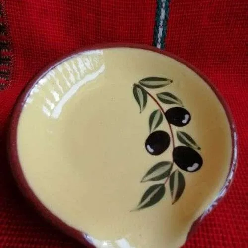 Керамична подложка за лъжица жълта - TGA458