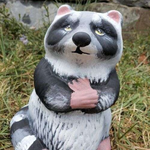 Градинска Фигура Сив Енот - TGC152 - малък