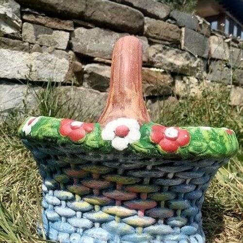 Градинска Фигура Кошница с цветя - TGC172