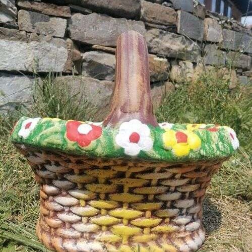 Градинска Фигура Кошница с цветя - TGC173