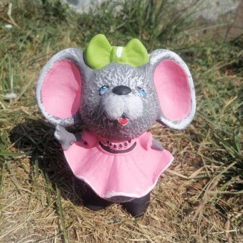 Градинска Фигура Мишка с рокличка - TGC196