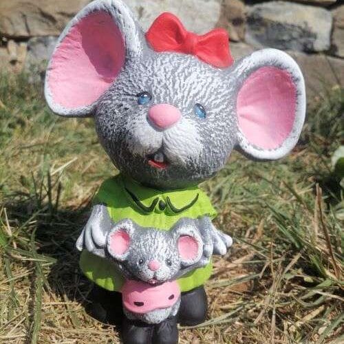 Градинска фигура Мишка с мишле - TGC198