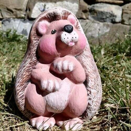 Градинска фигура Таралеж - TGC219 - прав среден кафяв