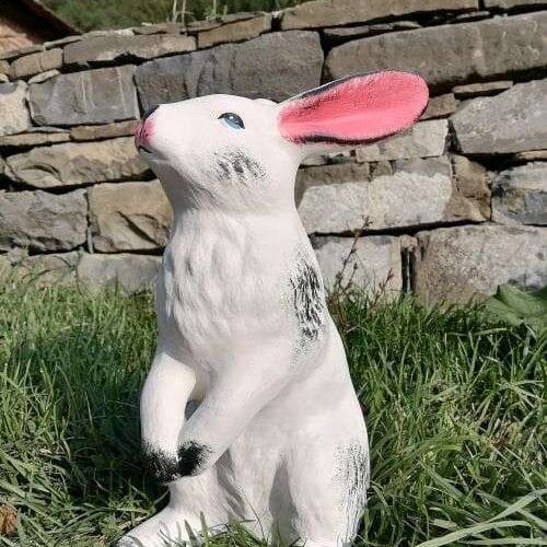 Градинска фигура Див Заек - TGC228 - бял