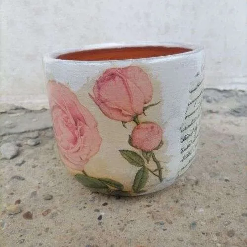 Керамична кашпа - малка - TGP385